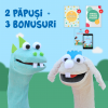 SET 2 Păpuși muppet din șosete: Isa și Maxim