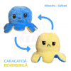 Caracatiță reversibilă pluș: Albastru-Galben